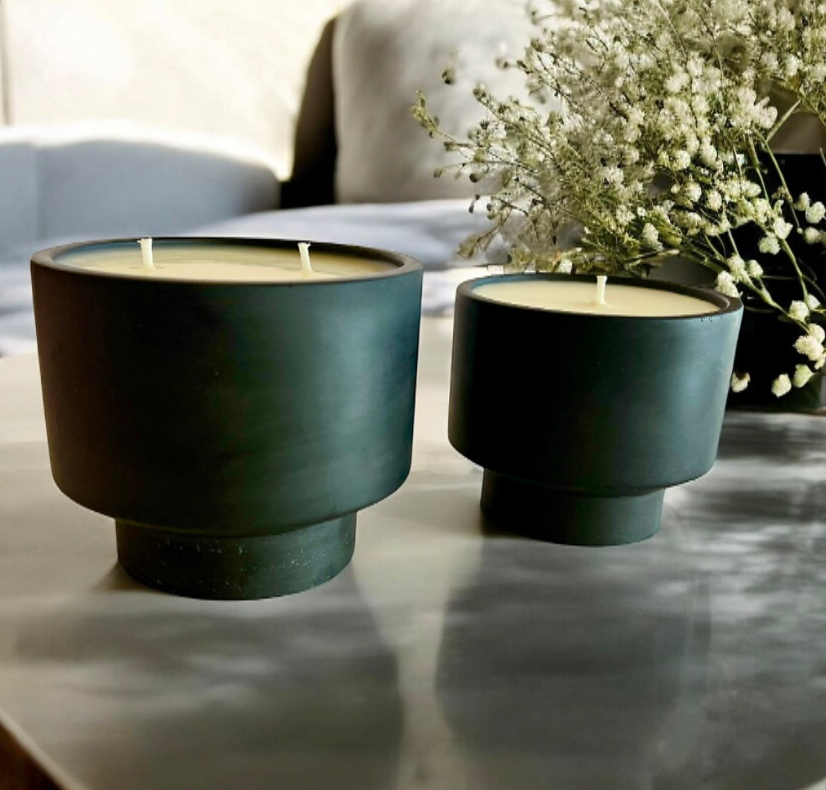 Luxe Black set (2 candles)