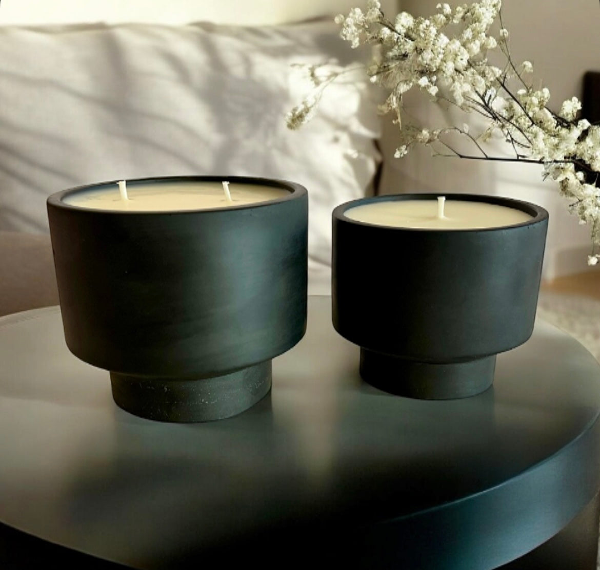 Luxe Black set (2 candles)