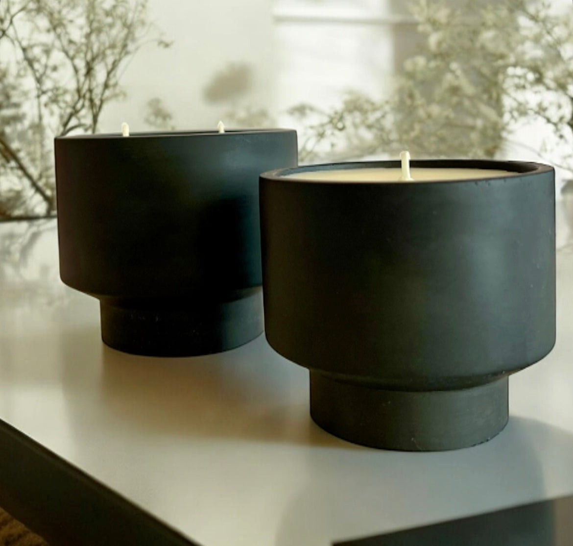 Luxe Black set (2 candles)