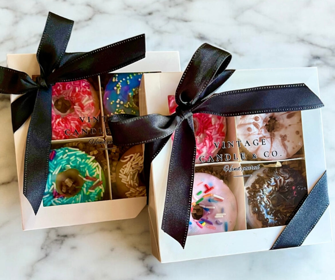 Handcrafted Assorted Set of 4 Donuts Soaps