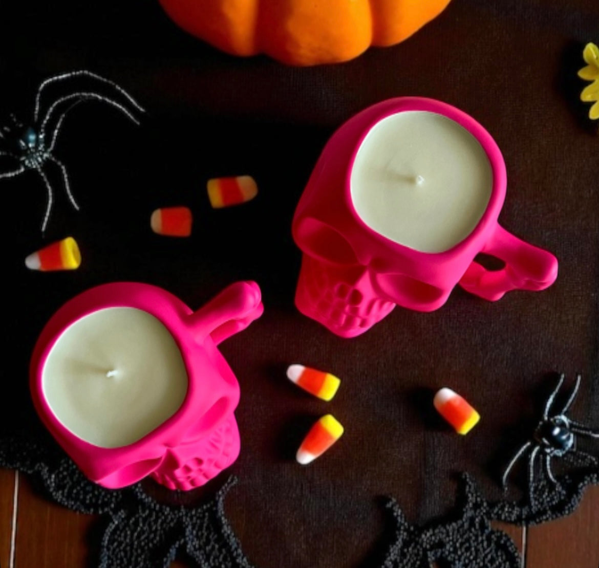 Hot pink skull
