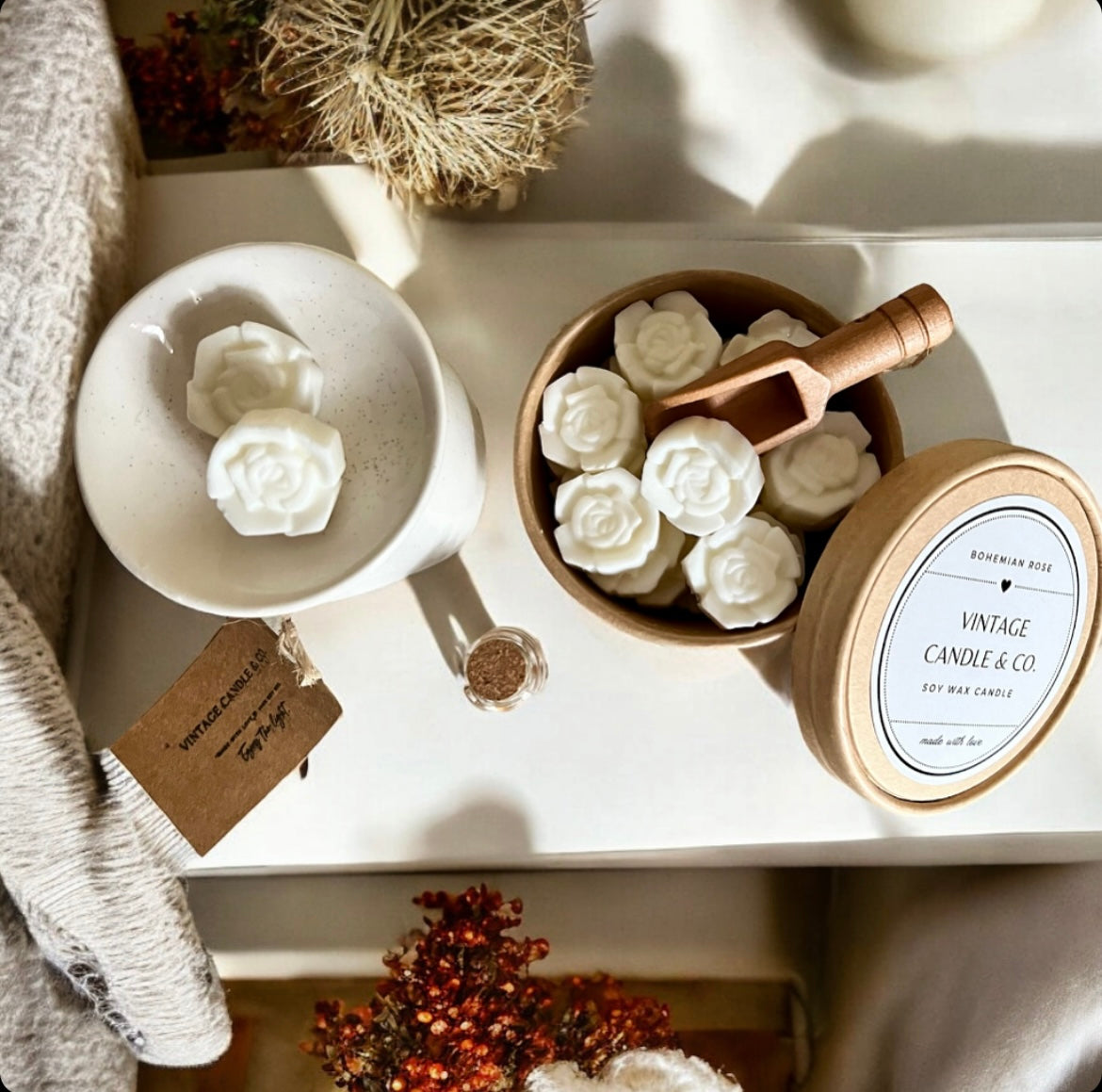 Bohemian Rose wax melts set