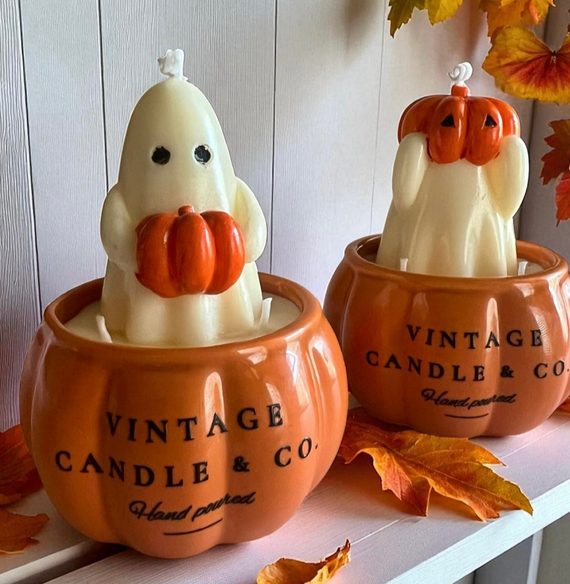 Ghost in a pumpkin duo