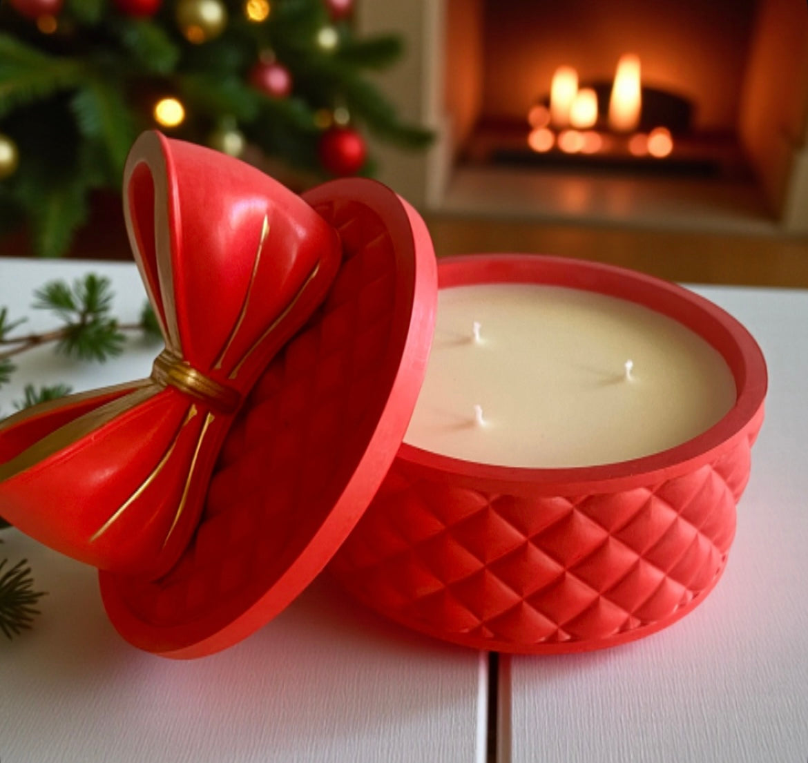 Christmas edition Bow Candle