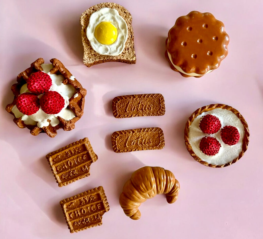 3 cookies set magnets