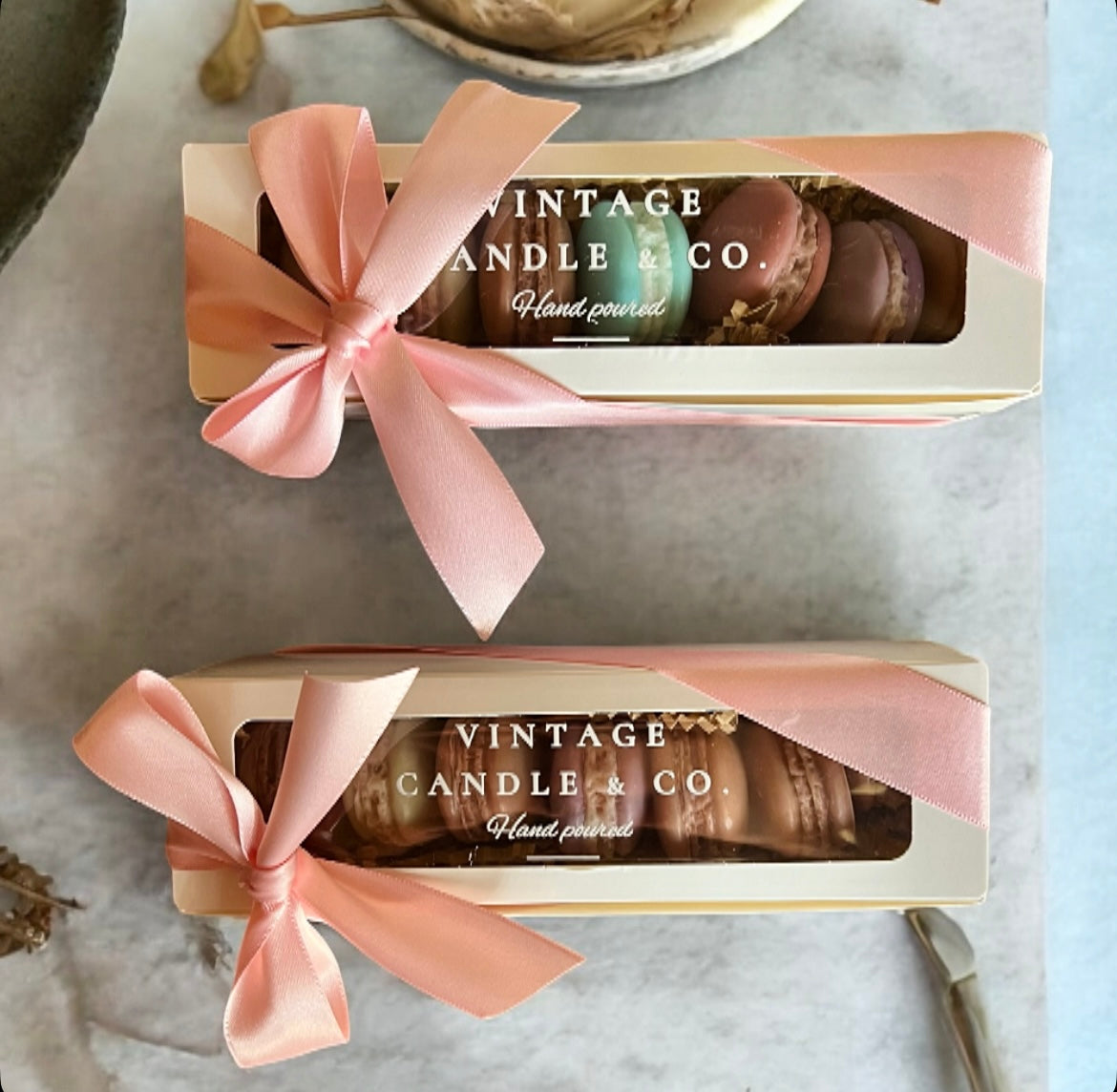 Handcrafted Assorted Set of 7 Macaroon Soaps