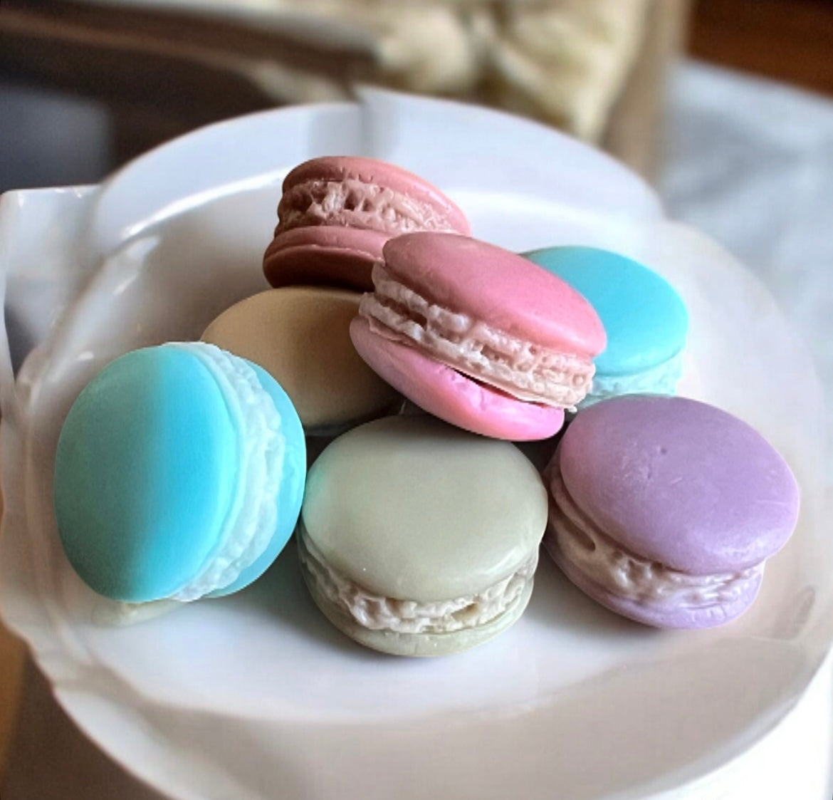 Handcrafted Assorted Set of 7 Macaroon Soaps