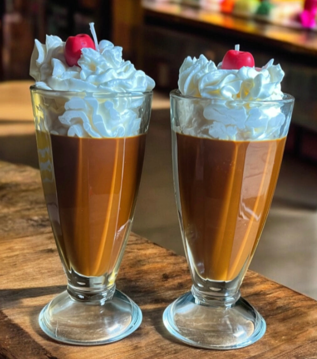 Chocolate and Vanilla milkshake