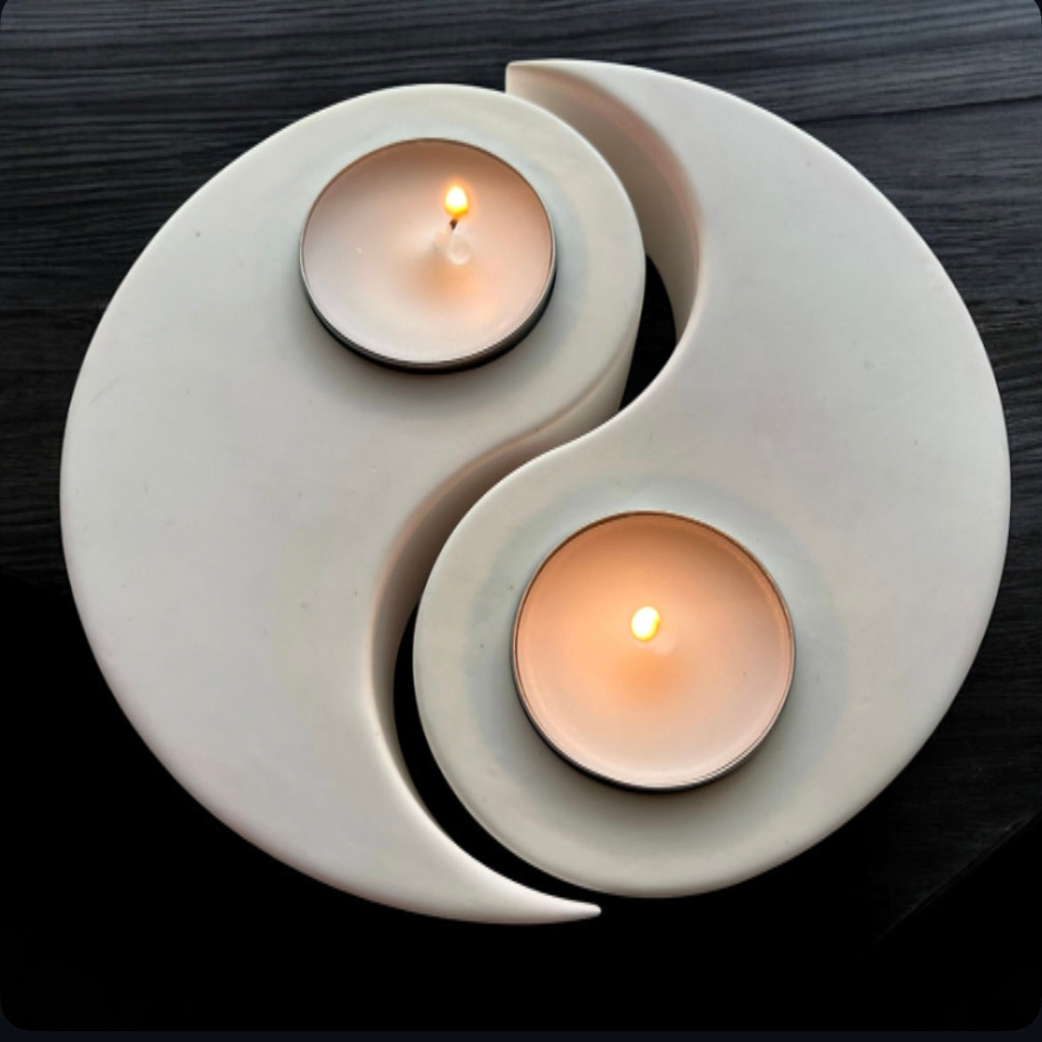 Yin Yang Tea Light holder