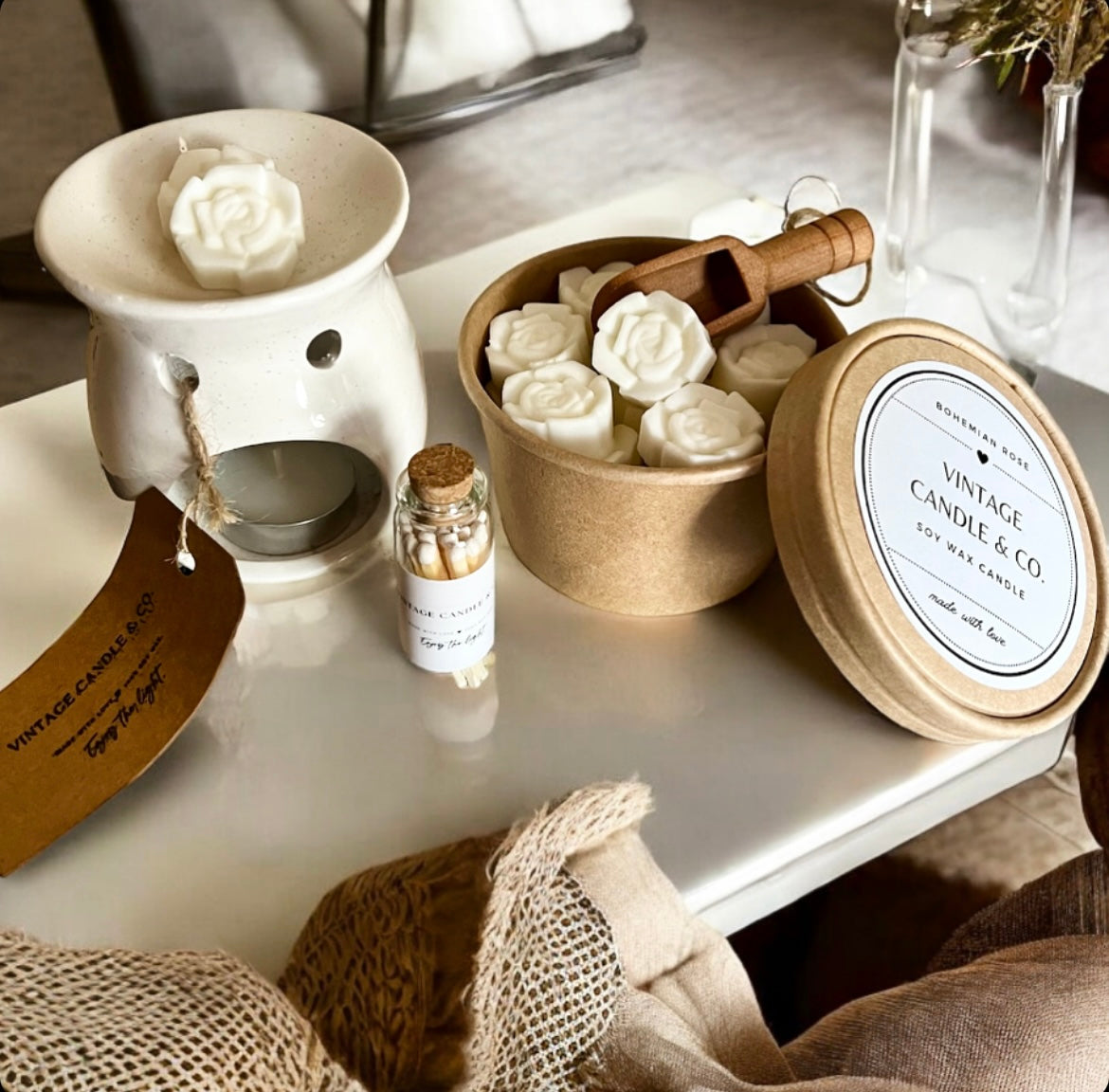 Bohemian Rose wax melts set