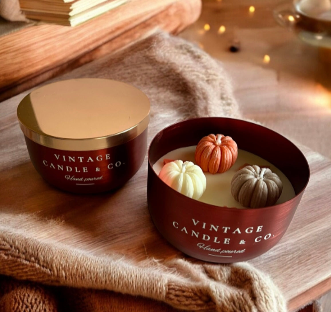 Three pumpkins