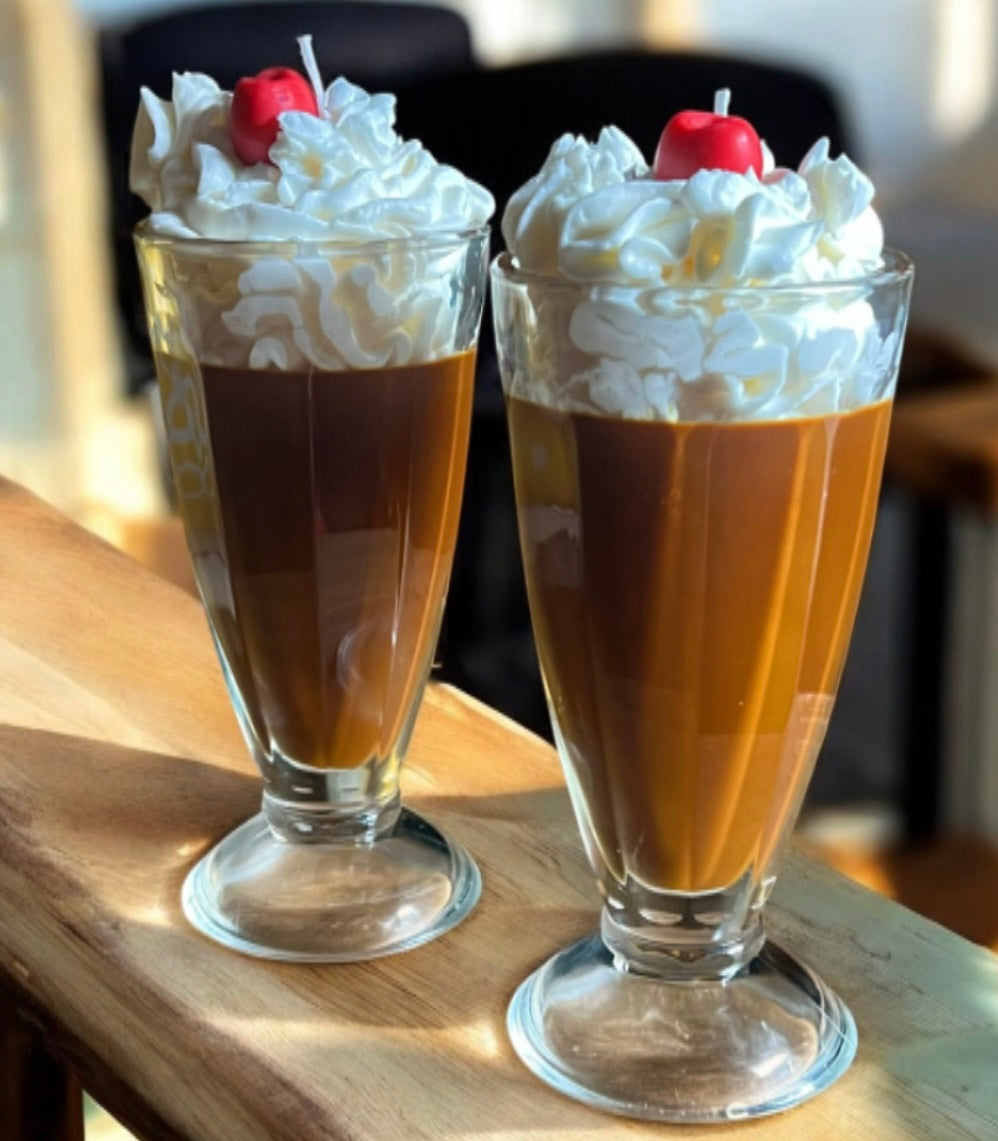 Chocolate and Vanilla milkshake