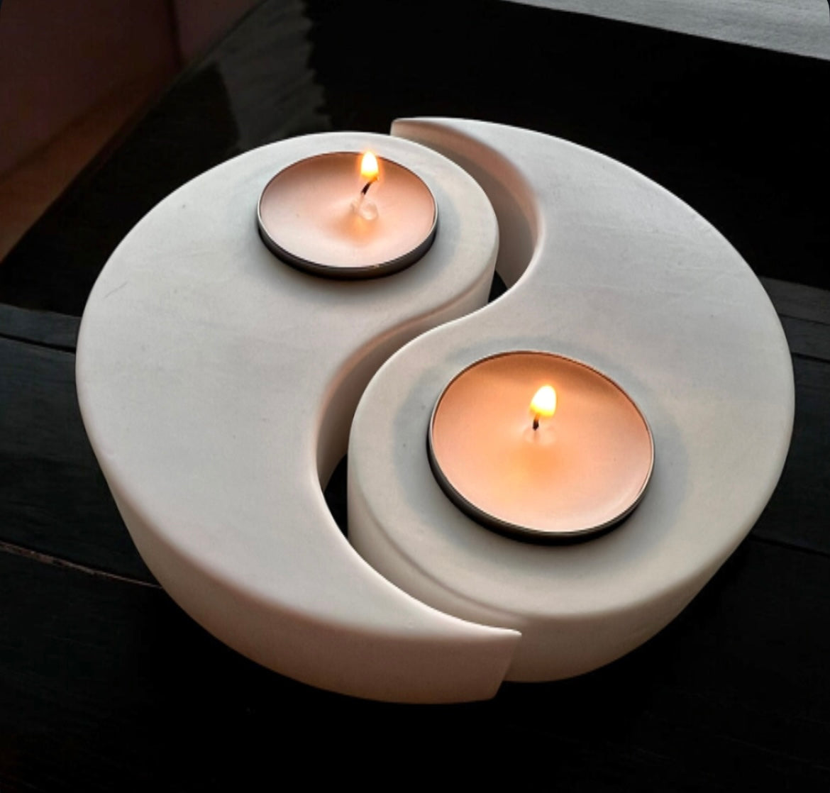 Yin Yang Tea Light holder