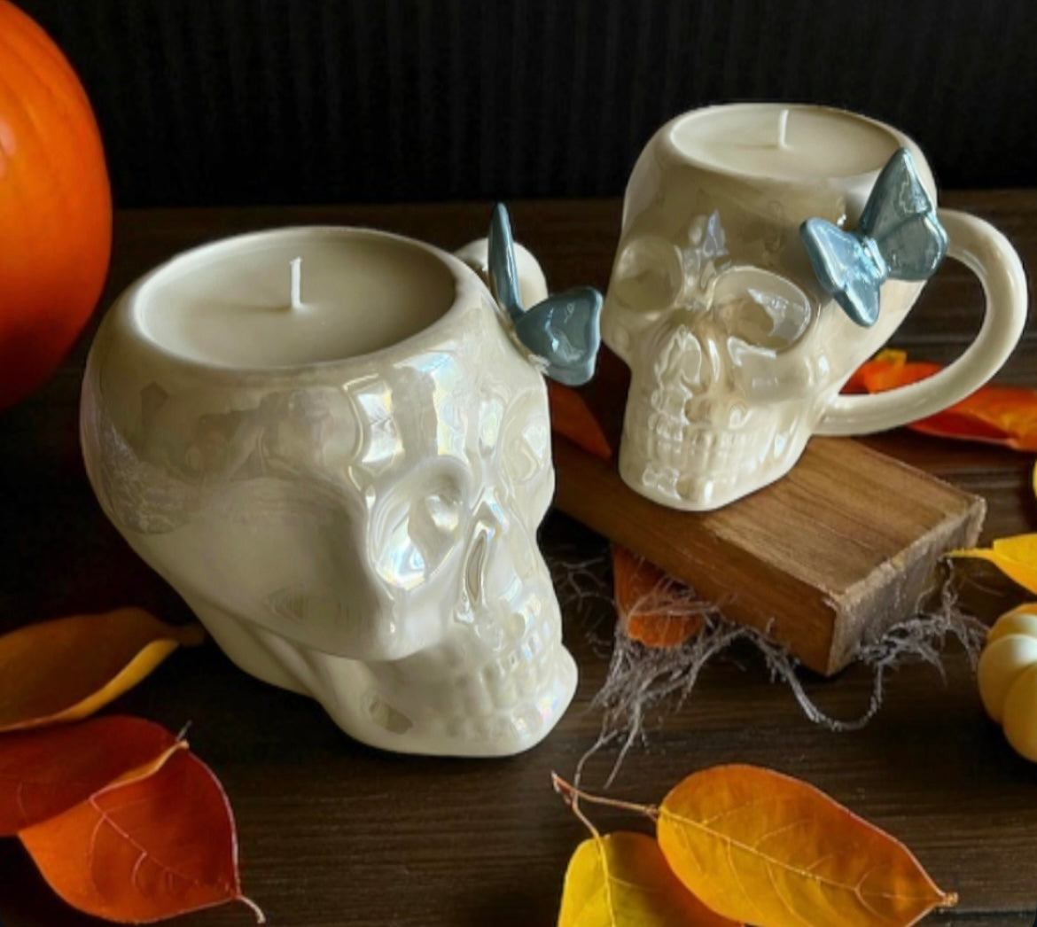 Skull with butterfly