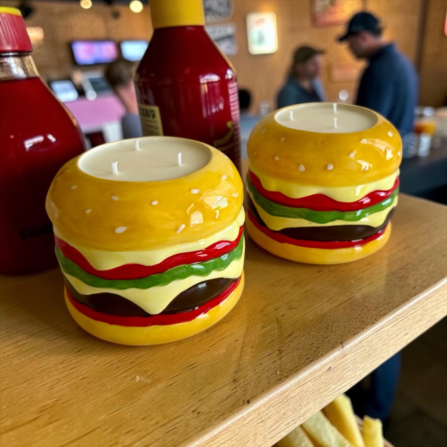 XL burger candle