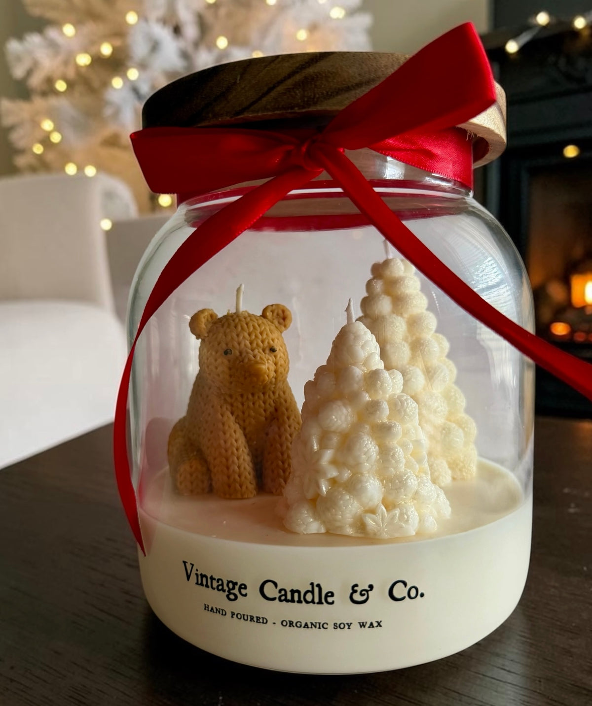 White Christmas in a jar