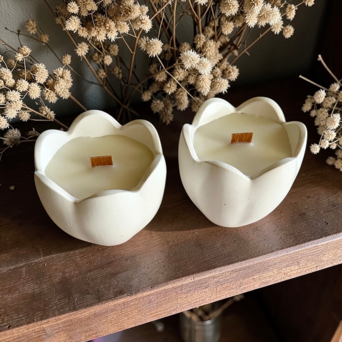 Spring flower set (2 candles)
