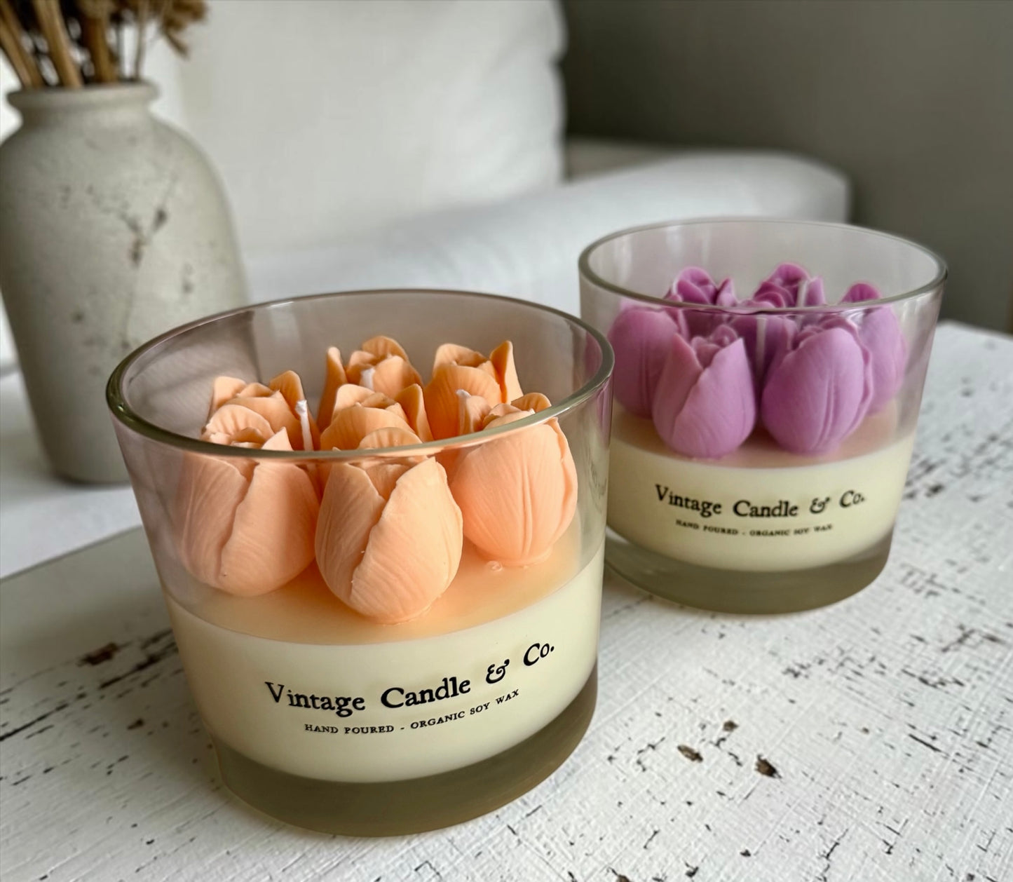 Pastel summer tulips