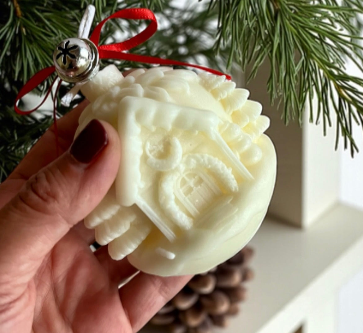 Winter Houses candle set