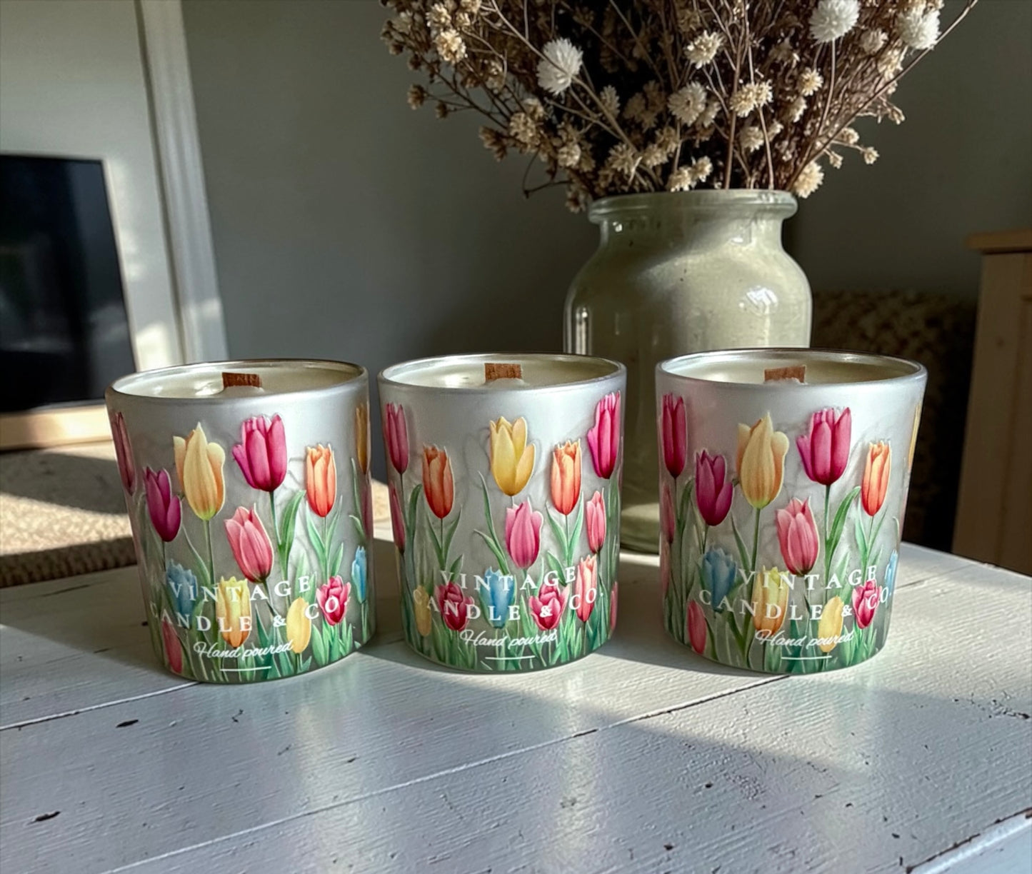 Tulips garden