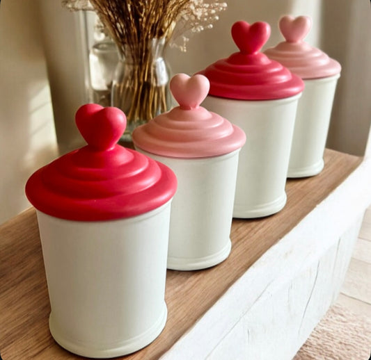 Heart lid candle (large)