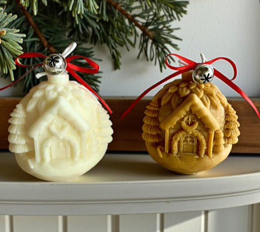 Winter Houses candle set