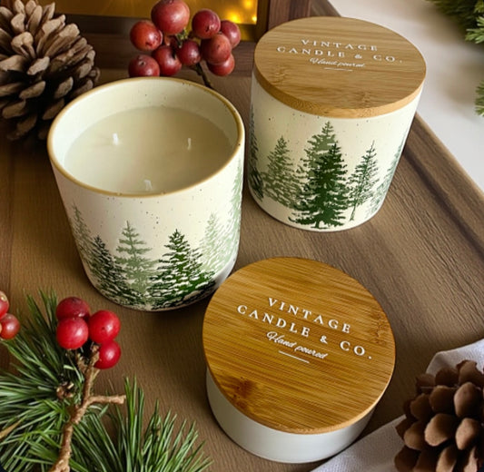 Christmas farmhouse trees