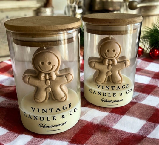 Gingerbread man in a jar