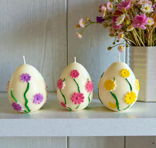 Spring Easter egg trio