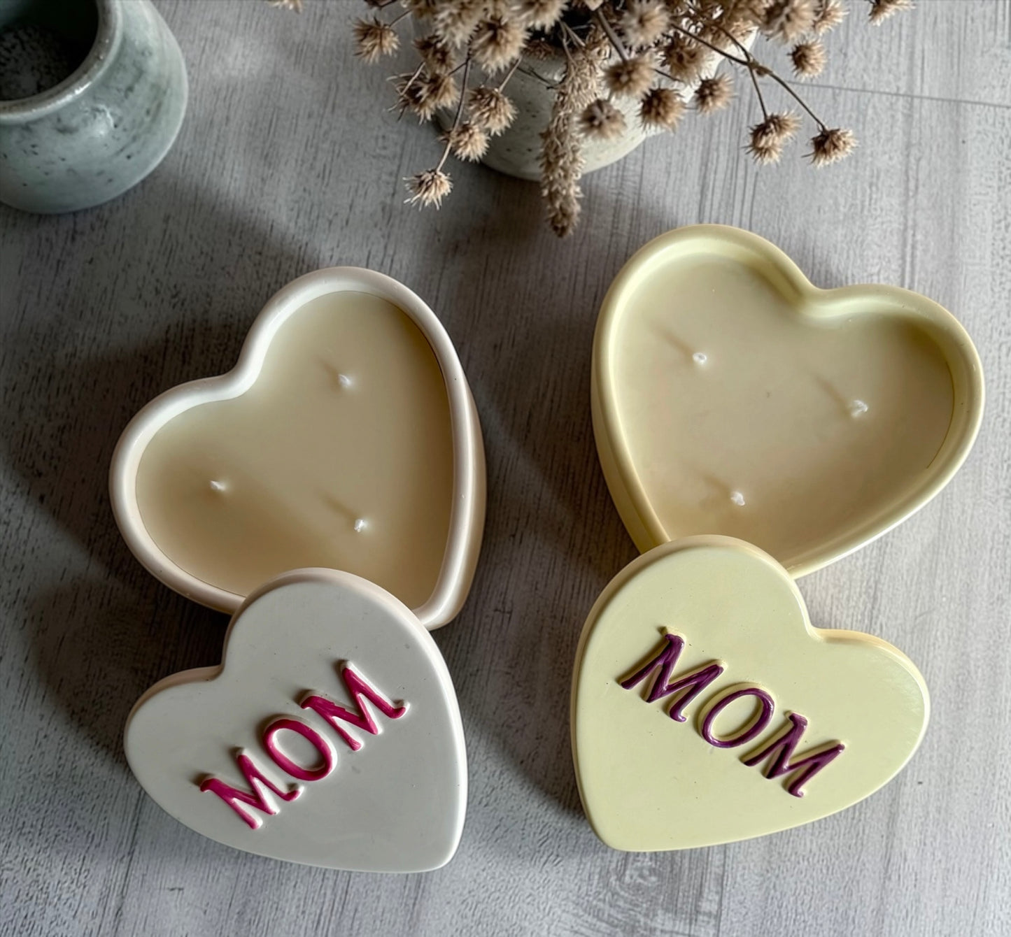 Mom heart with lid