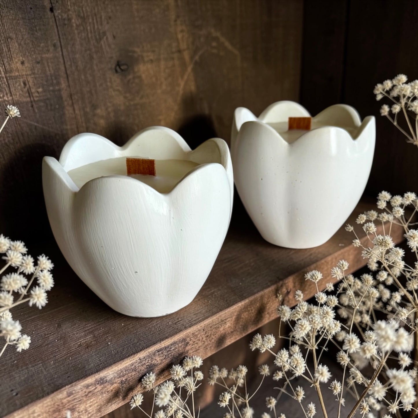 Spring flower set (2 candles)