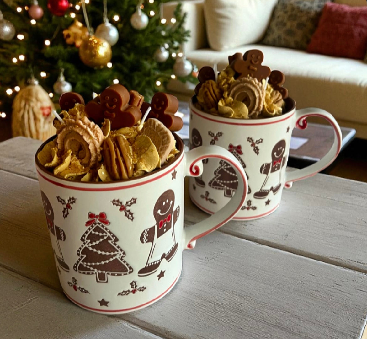 Gingerbread man in a mug