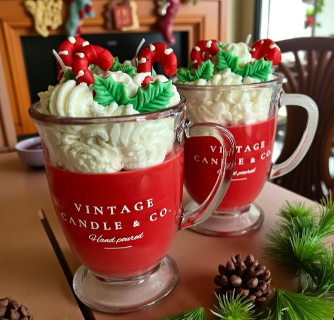 Peppermint & whipped cream