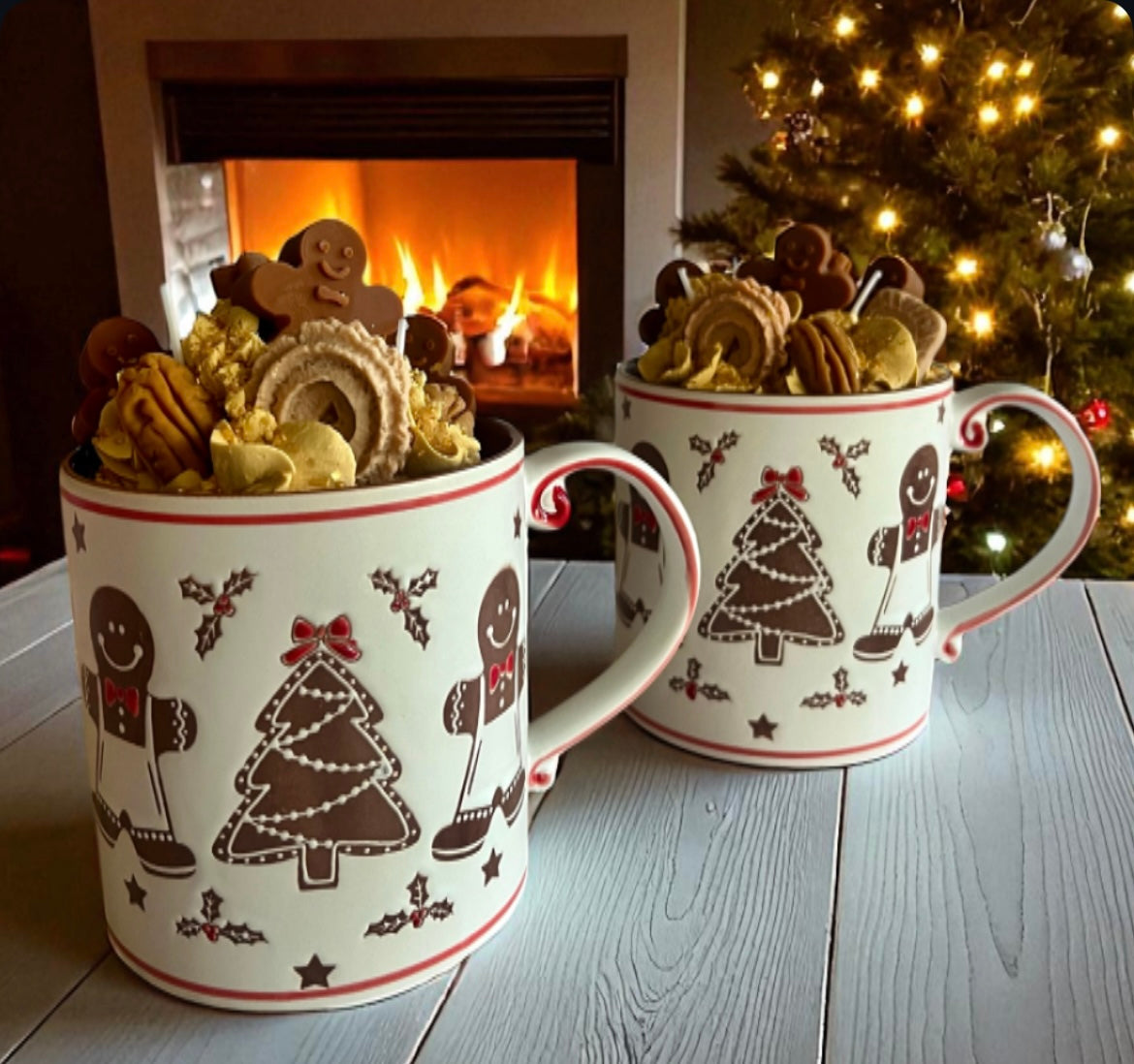 Gingerbread man in a mug