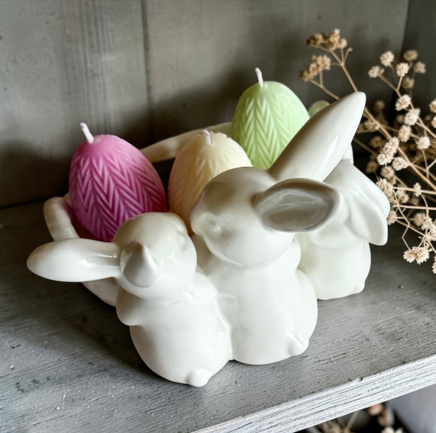 Easter basket with eggs