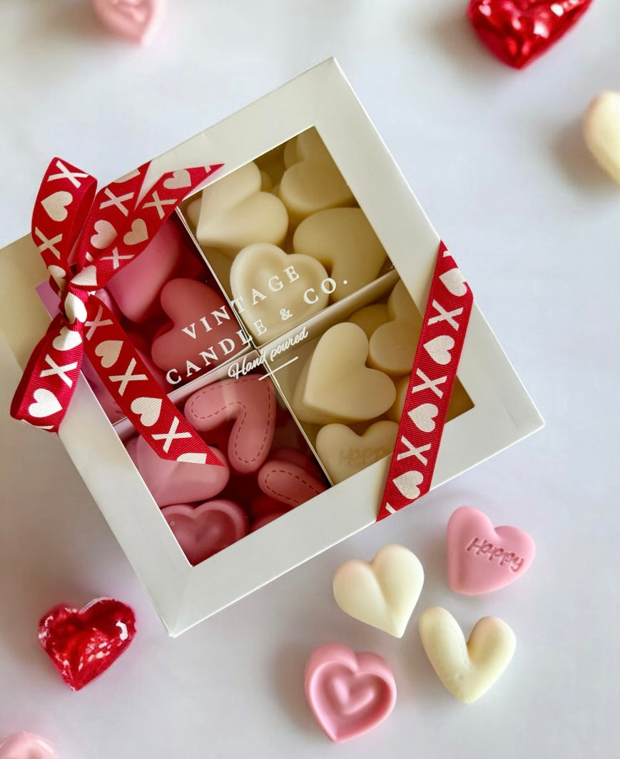Hearts wax melts