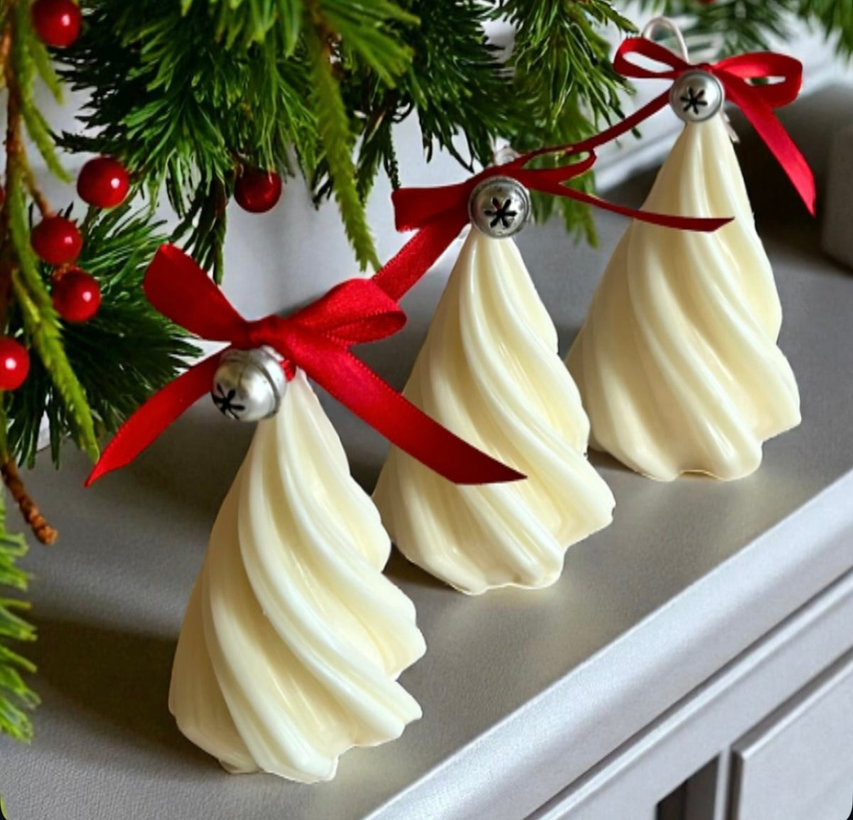 Christmas tree trio