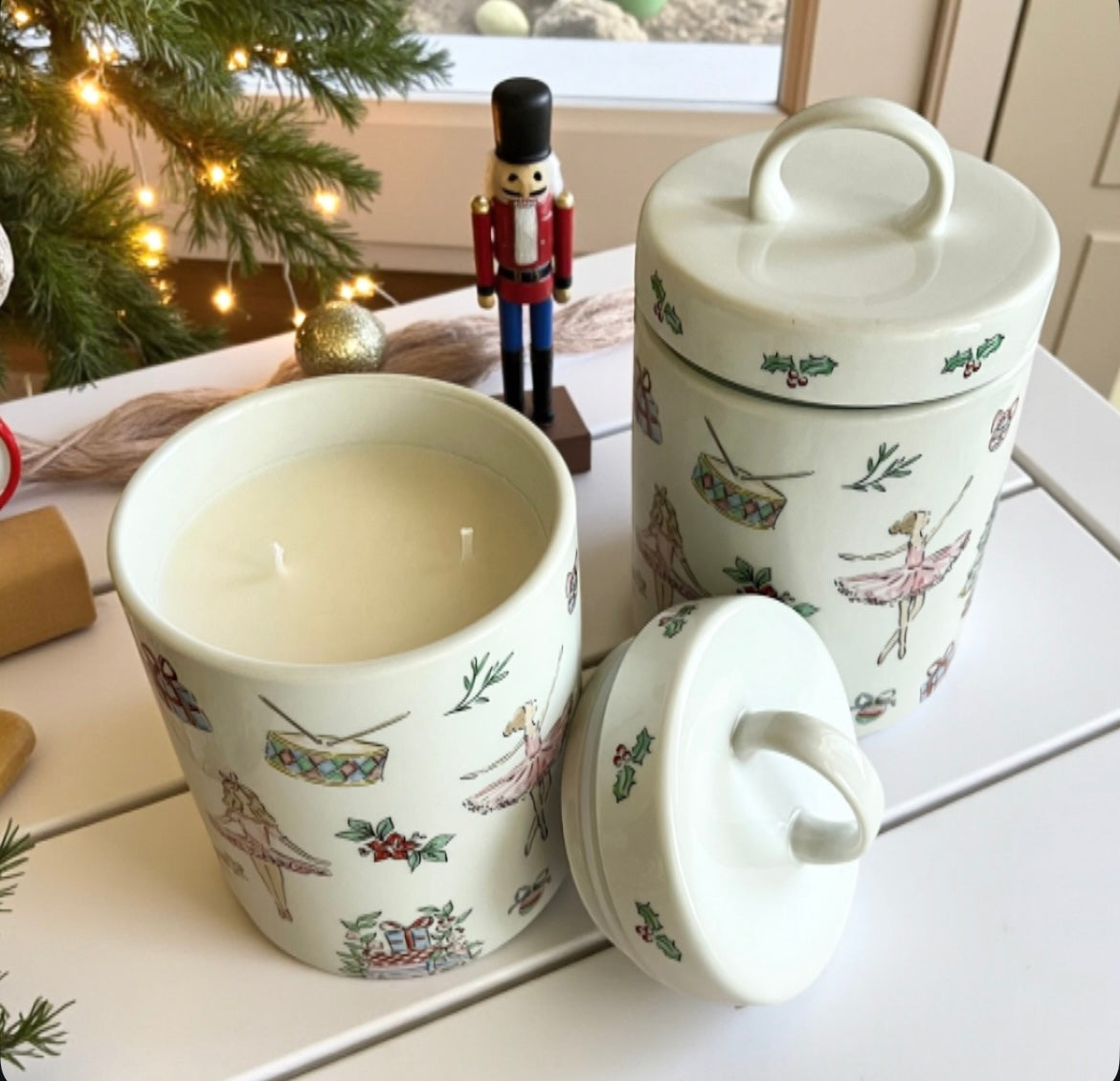 Ceramic with lid Nutcracker story