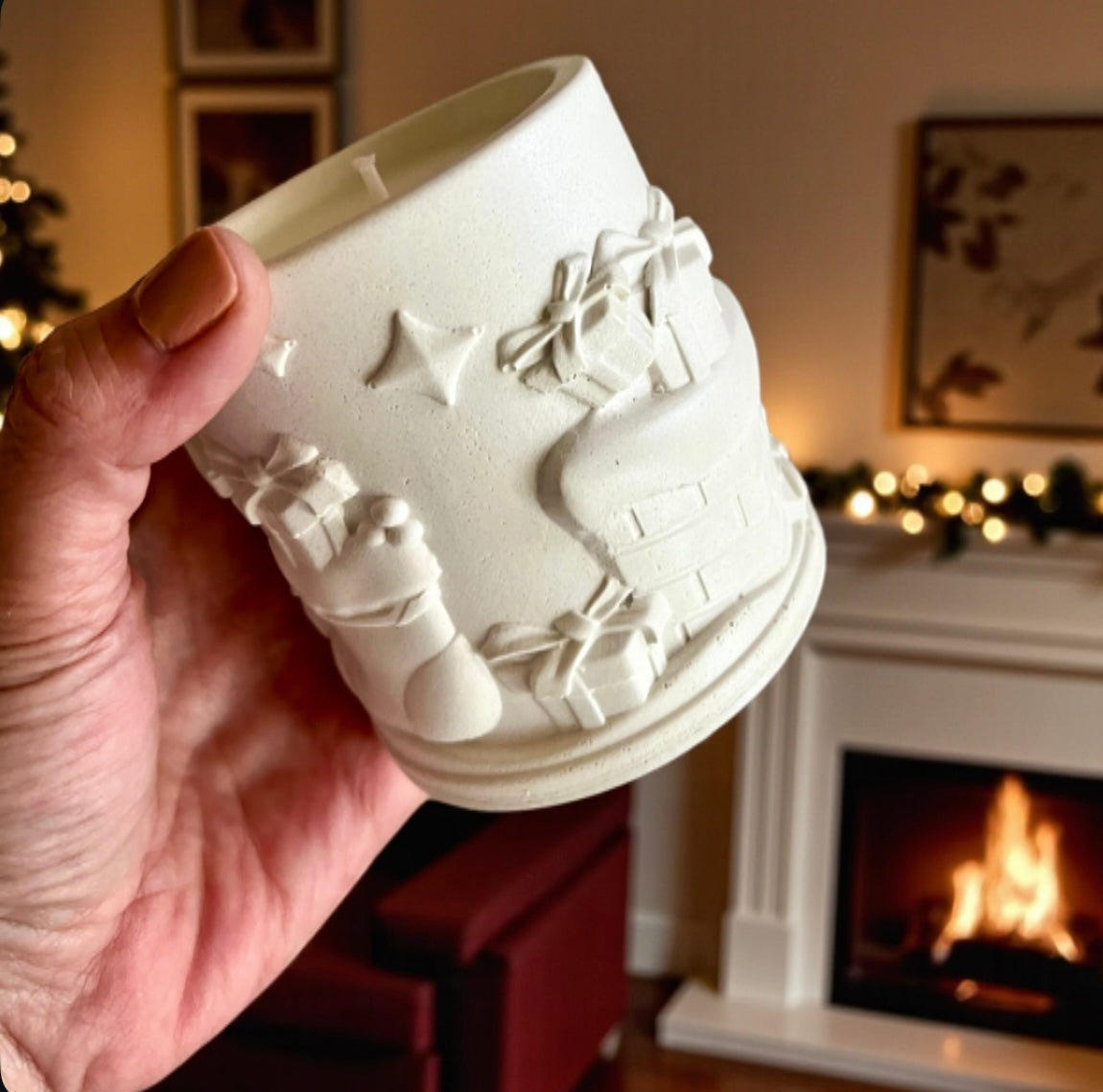 White Christmas hand-made