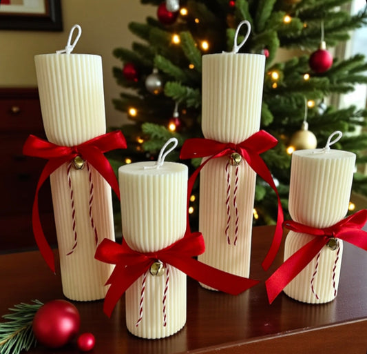Set of 4 pillar candles