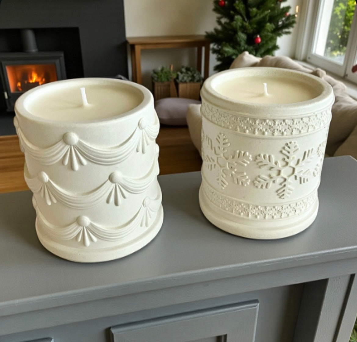 White Christmas hand-made