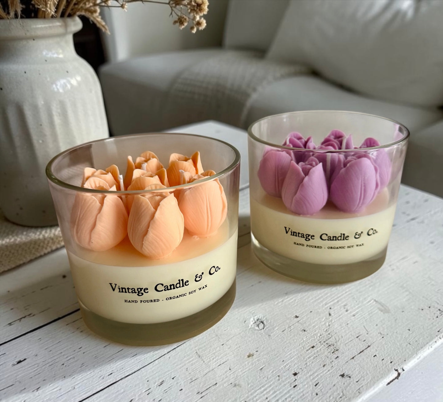 Pastel summer tulips