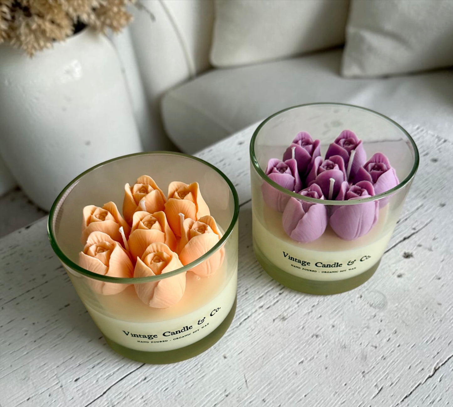 Pastel summer tulips