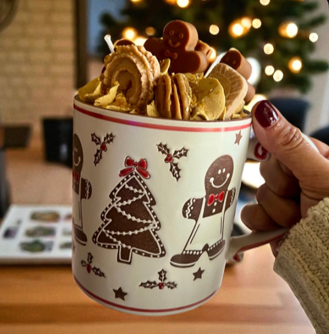 Gingerbread man in a mug