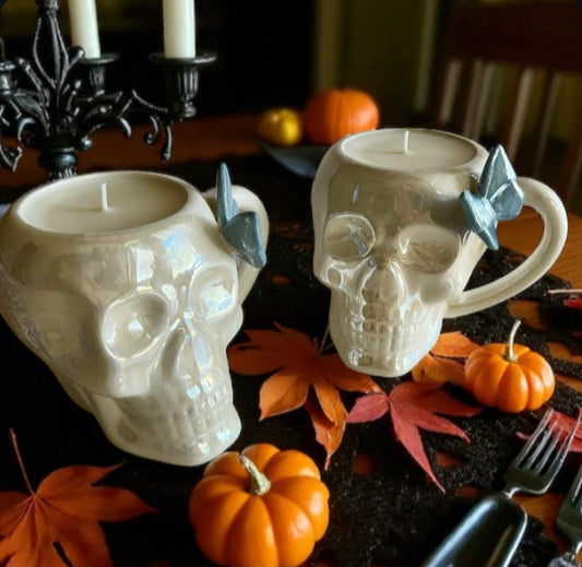 Skull with butterfly