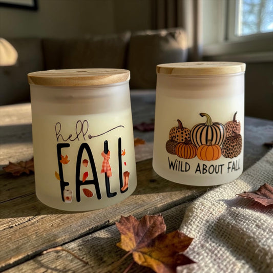 Set of 2 fall candles
