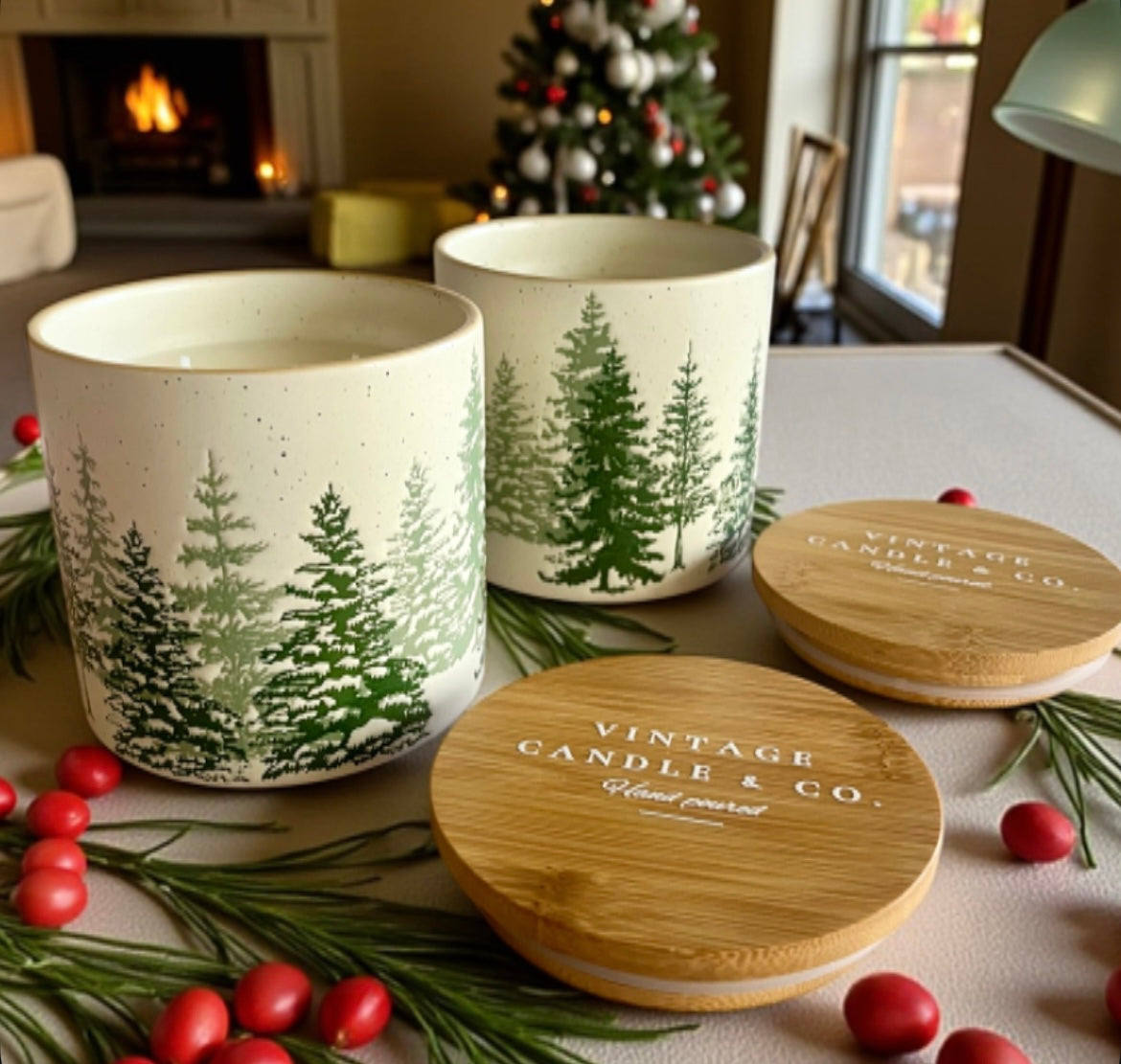 Christmas farmhouse trees