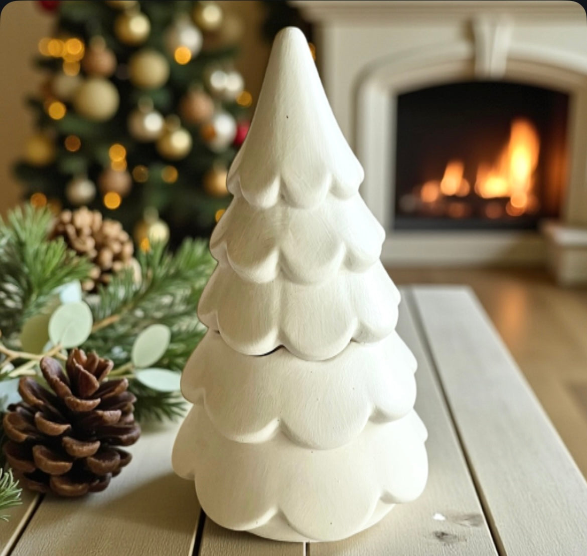 Christmas tree with lid