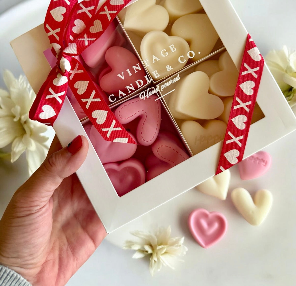 Hearts wax melts