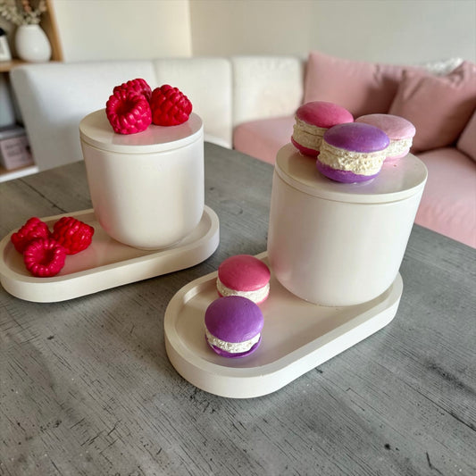 Candle and tray set